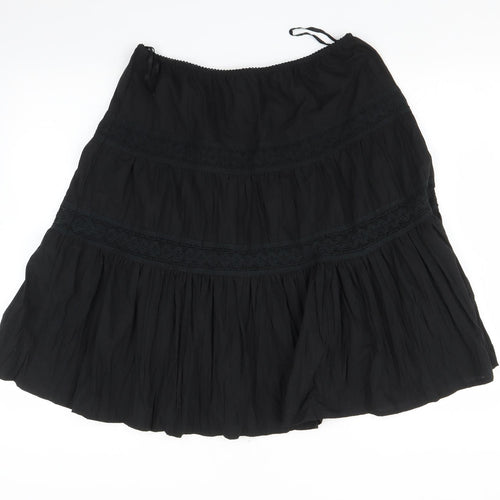 MKOne Womens Black   Pleated Skirt Size 14