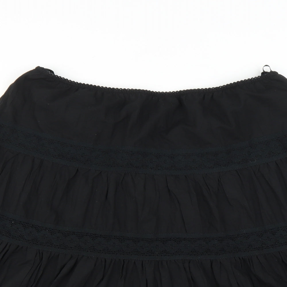 MKOne Womens Black   Pleated Skirt Size 14