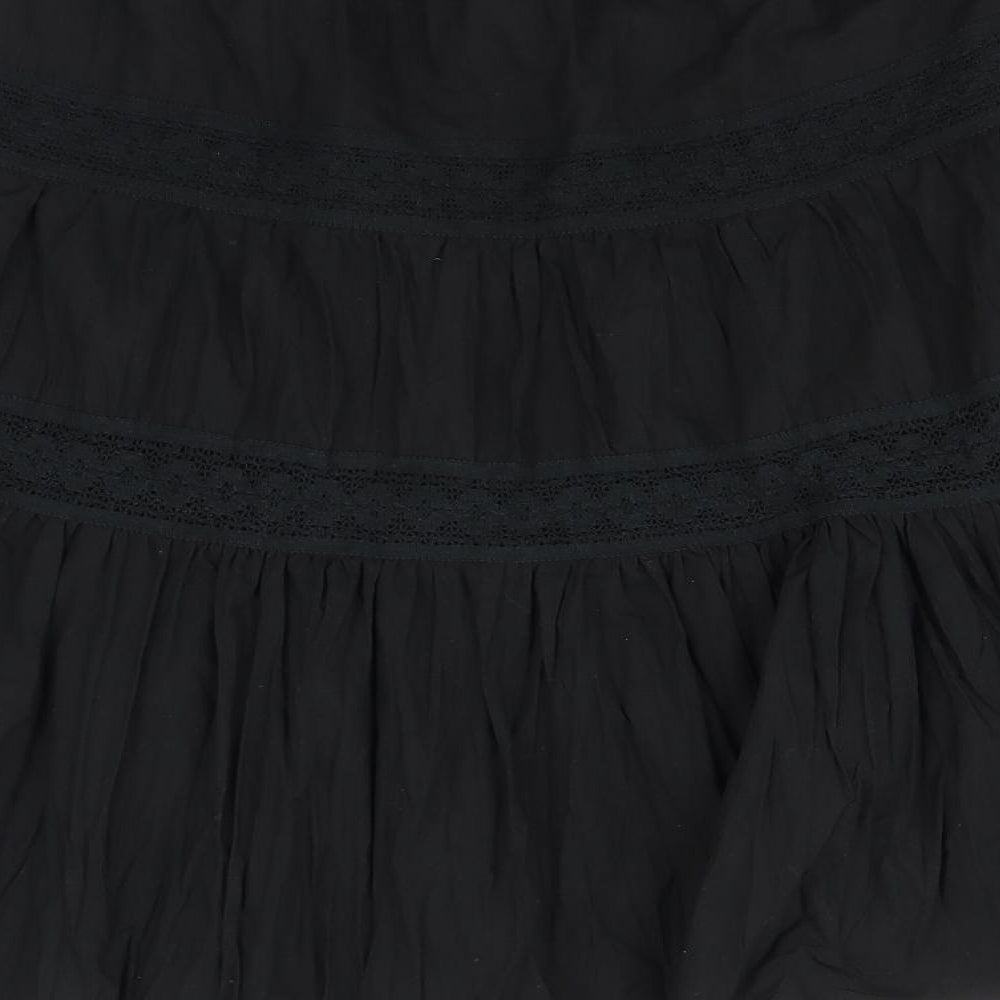 MKOne Womens Black   Pleated Skirt Size 14