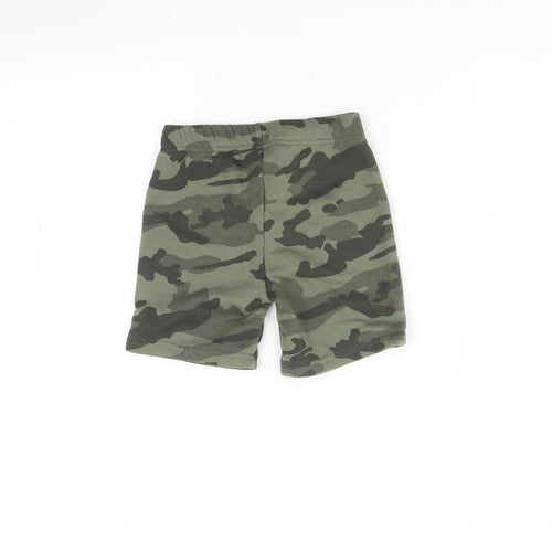Primark Boys Green Camouflage  Sweat Shorts Size 2-3 Years