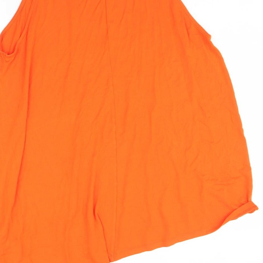Peacocks Womens Orange   Camisole T-Shirt Size 20