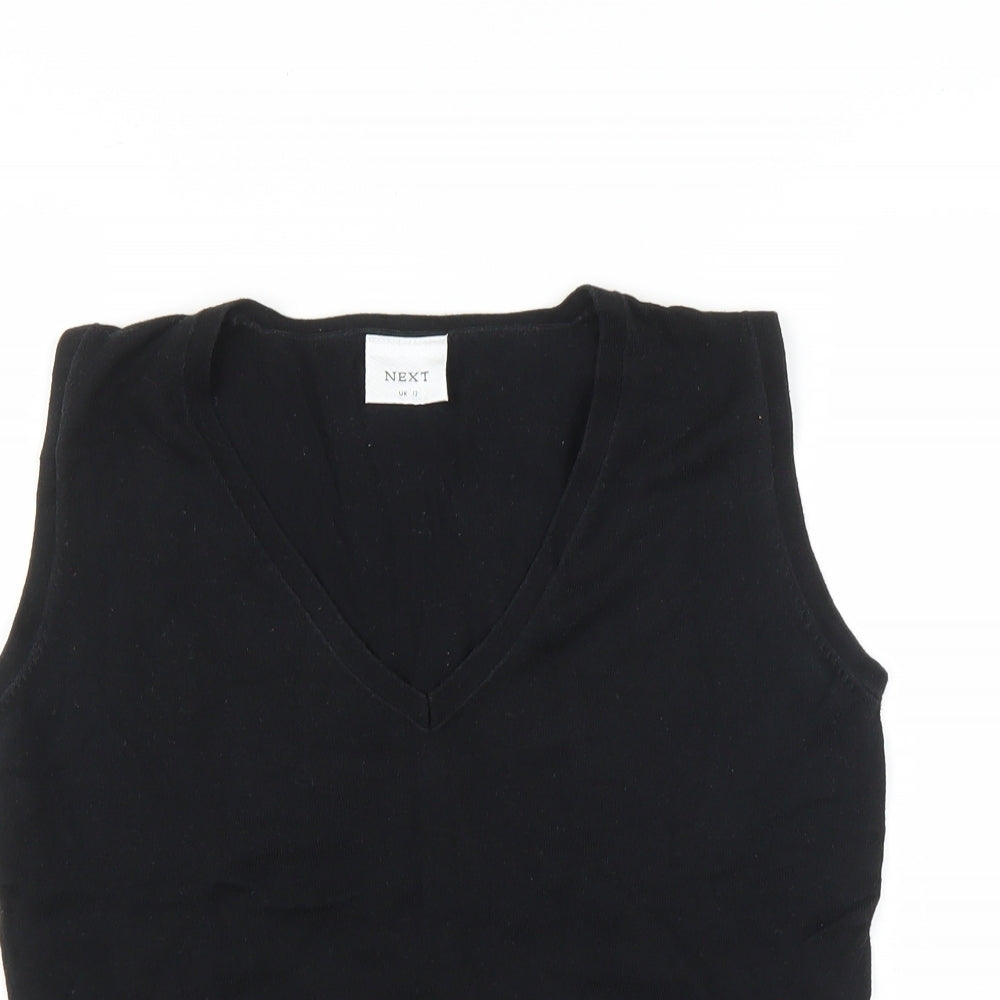 NEXT Womens Black   Pullover Sweatshirt Size 12
