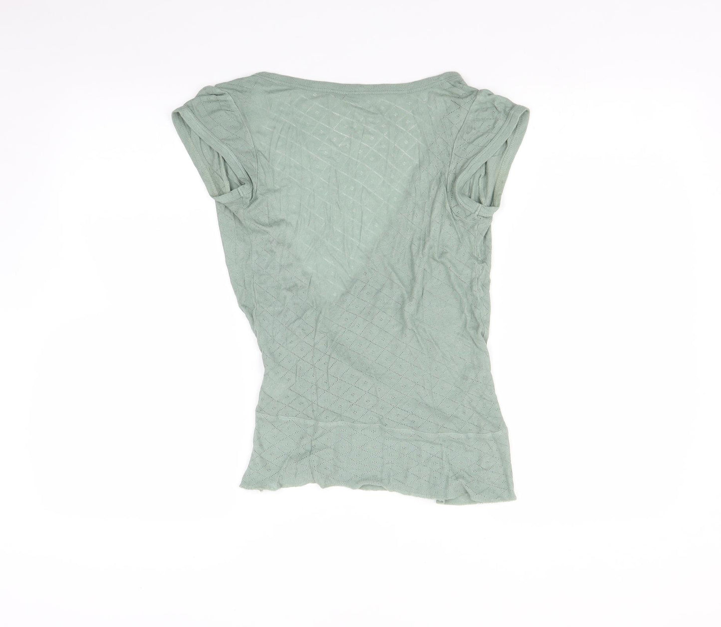 Topshop Womens Green   Basic T-Shirt Size 8