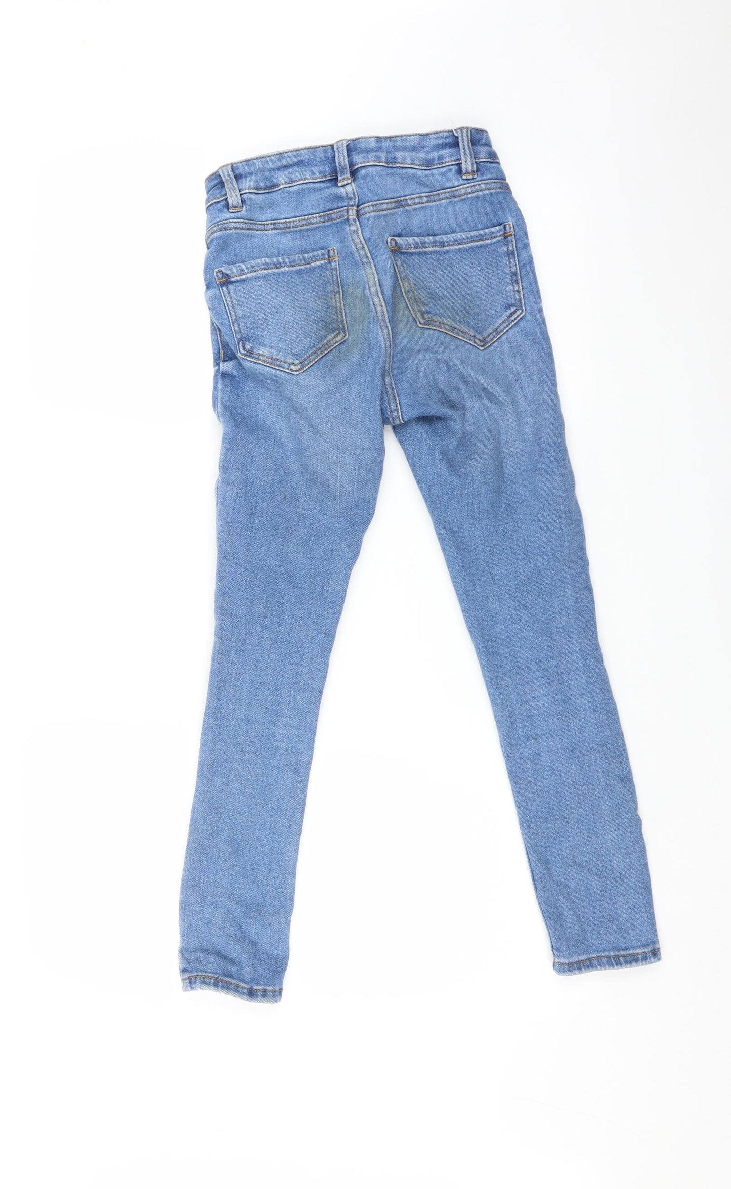 New Look Girls Blue   Skinny Jeans Size 12 Years - Distressed