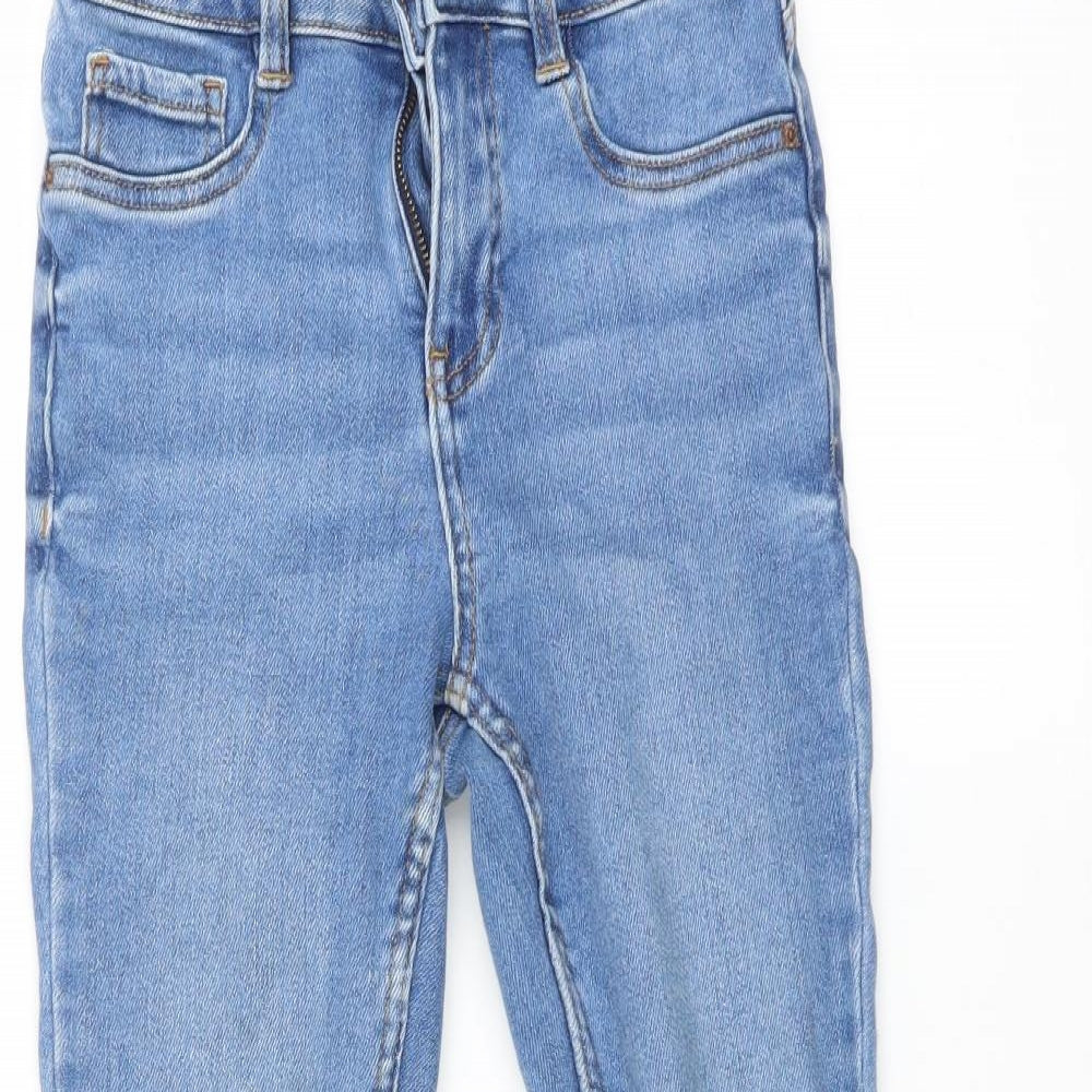 New Look Girls Blue   Skinny Jeans Size 12 Years - Distressed