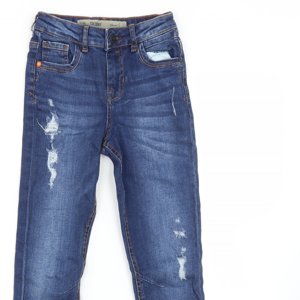 Primark Boys Blue    Jeans Size 6-7 Years - Distressed