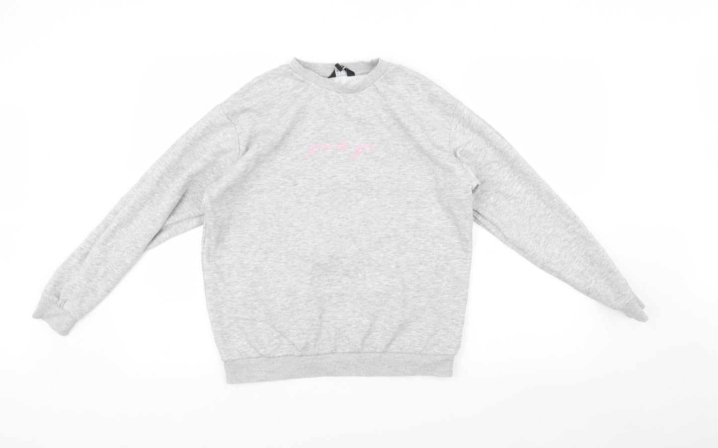 New Look Girls Grey   Pullover Sweatshirt Size 12-13 Years