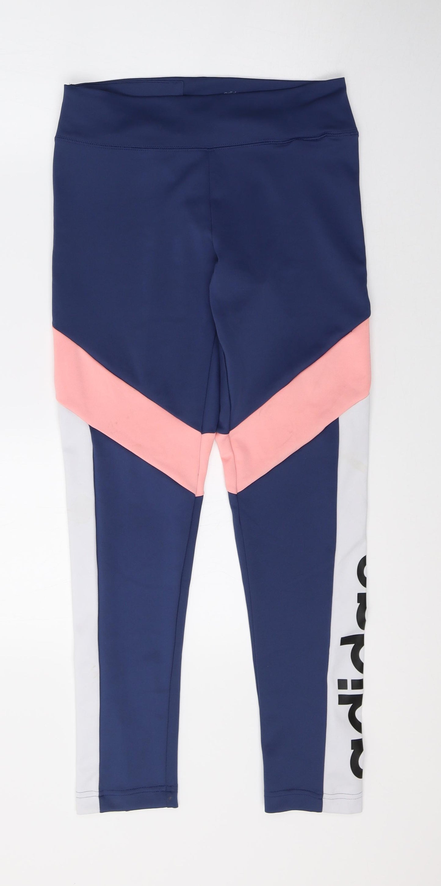adidas Womens Blue    Leggings Size S L27 in