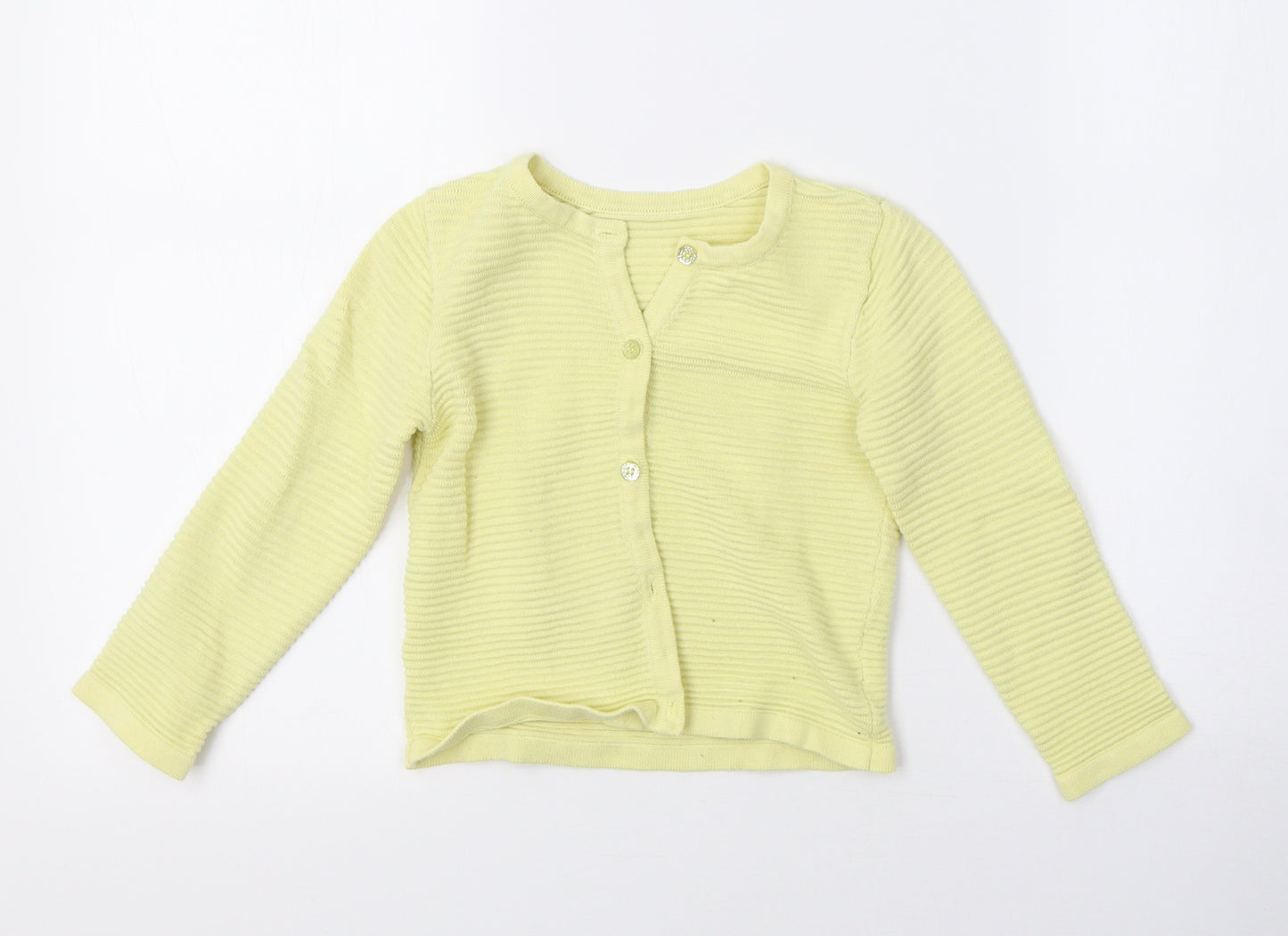 Nutmeg Girls Yellow  Knit Cape Jumper Size 4-5 Years  - Ribbed