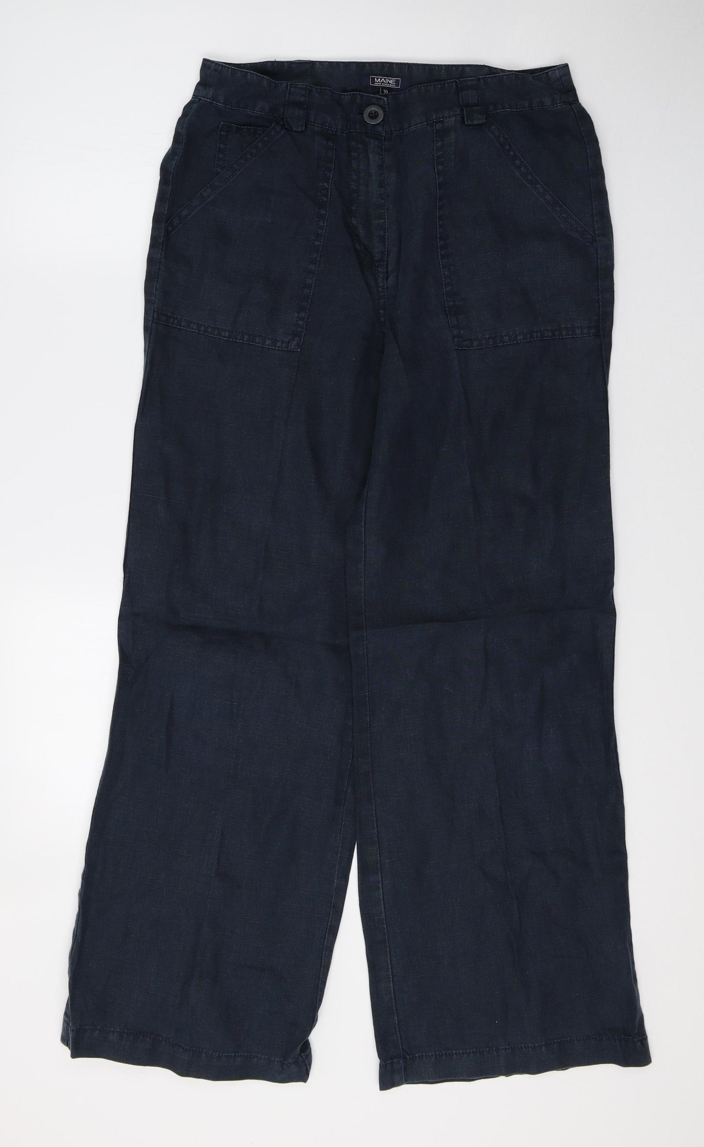 Maine Womens Blue   Trousers  Size 10 L29 in