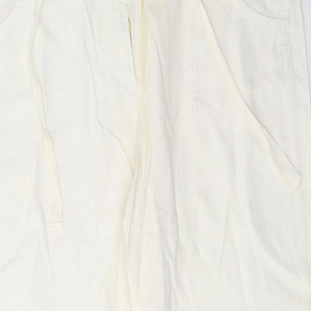 F&F Womens Ivory   Trousers  Size 16 L28 in