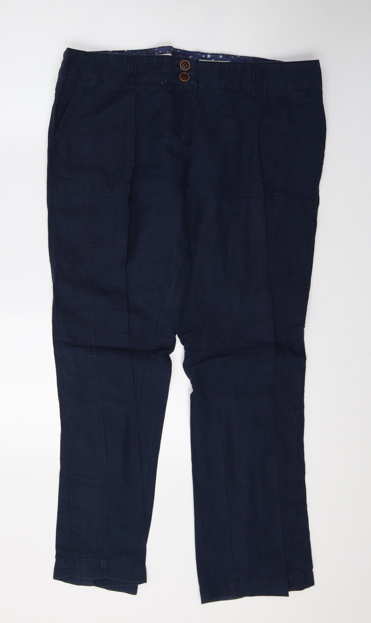 Fat Face Womens Blue   Trousers  Size 18 L31 in