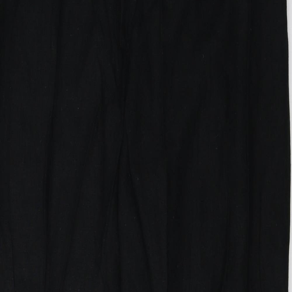 South Womens Black   Trousers  Size 12 L27 in