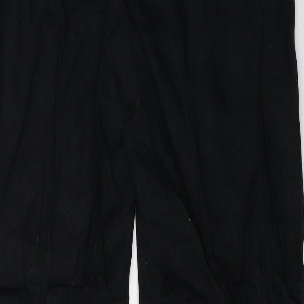 South Womens Black   Trousers  Size 12 L27 in