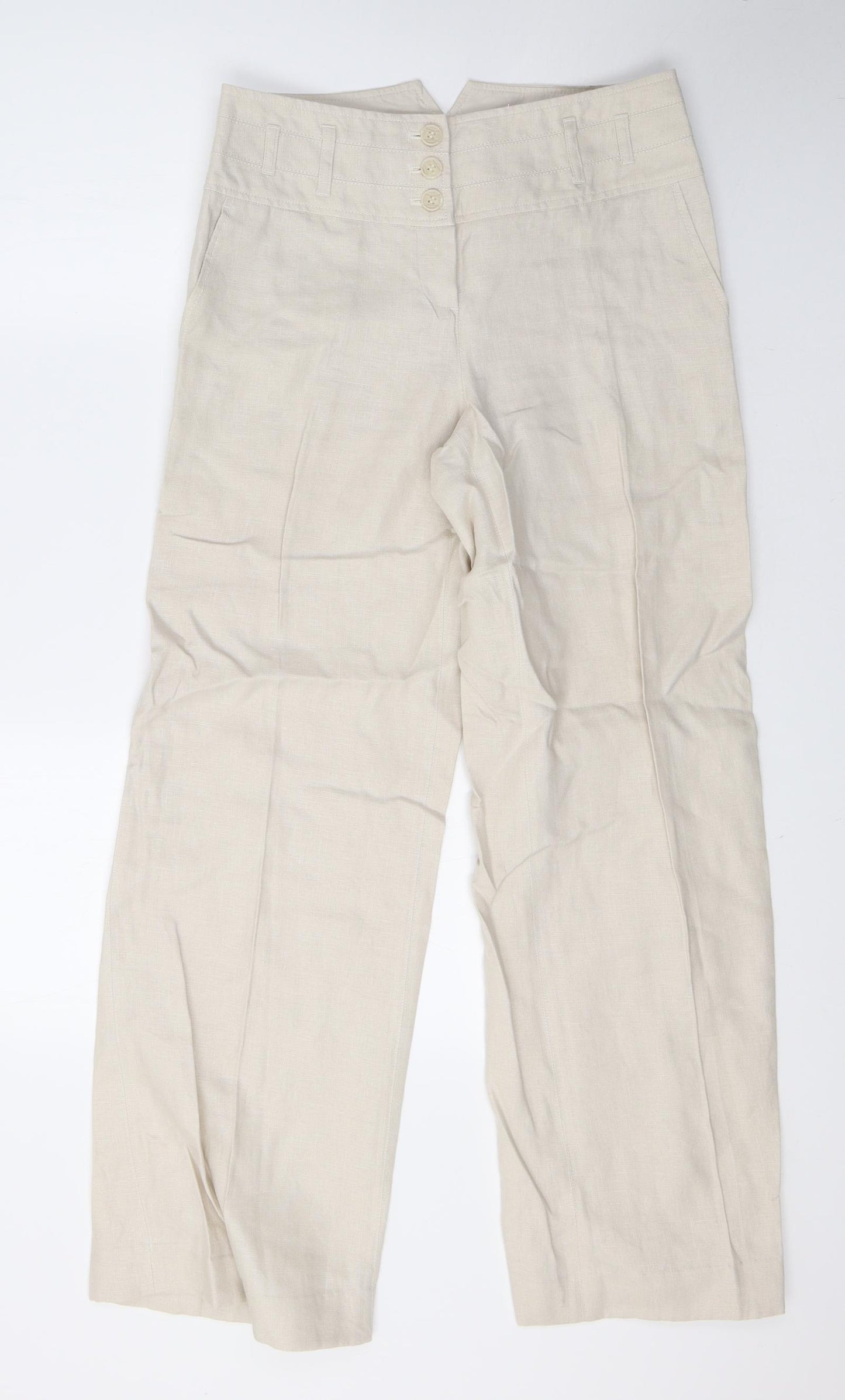 NEXT Womens Beige   Trousers  Size 8 L29 in
