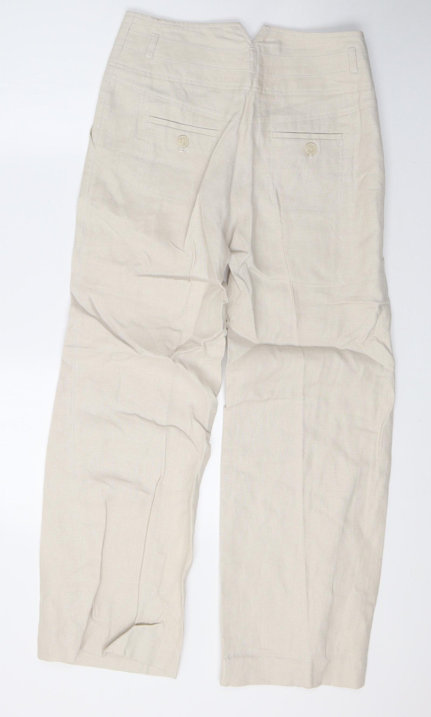 NEXT Womens Beige   Trousers  Size 8 L29 in