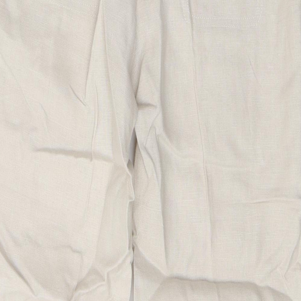NEXT Womens Beige   Trousers  Size 8 L29 in