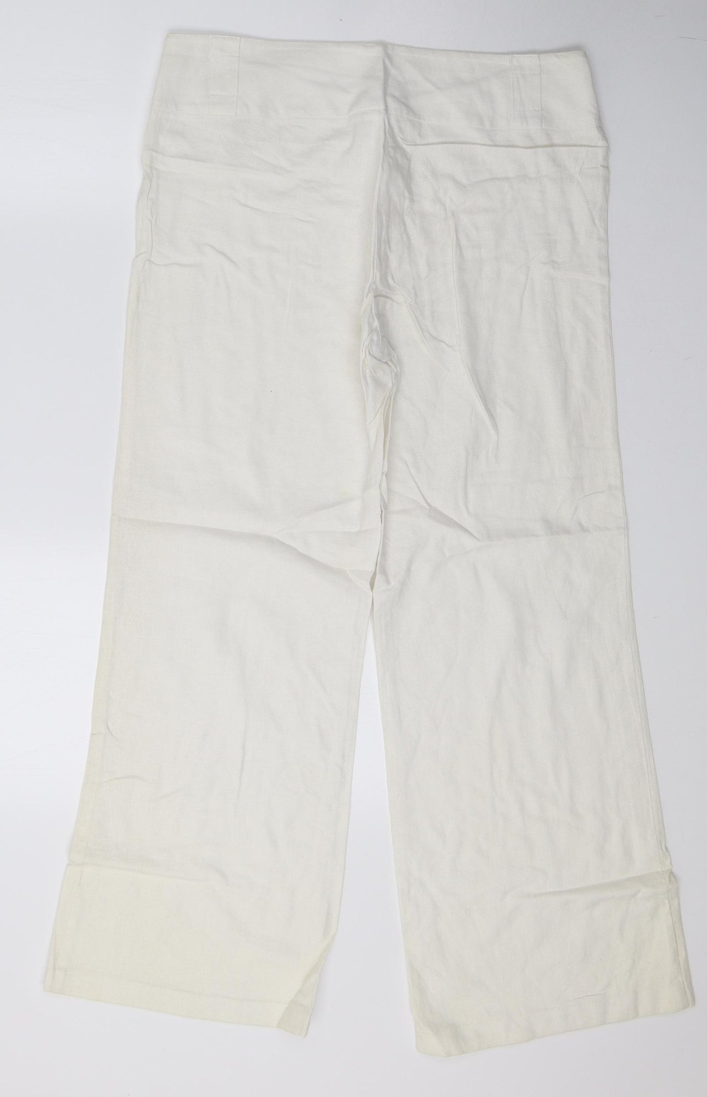 Preworn Womens Ivory   Trousers  Size L L29 in