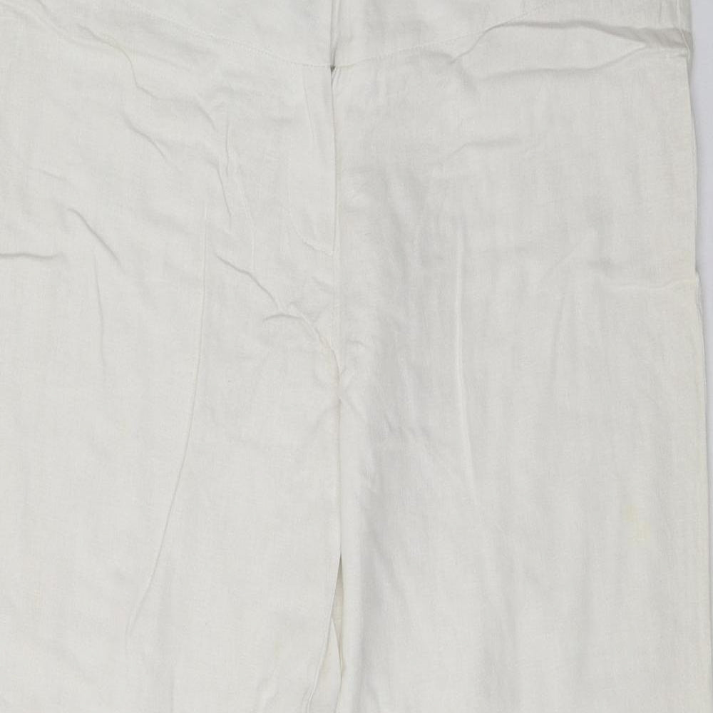 Preworn Womens Ivory   Trousers  Size L L29 in