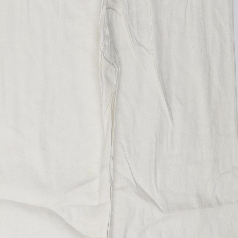 Preworn Womens Ivory   Trousers  Size L L29 in