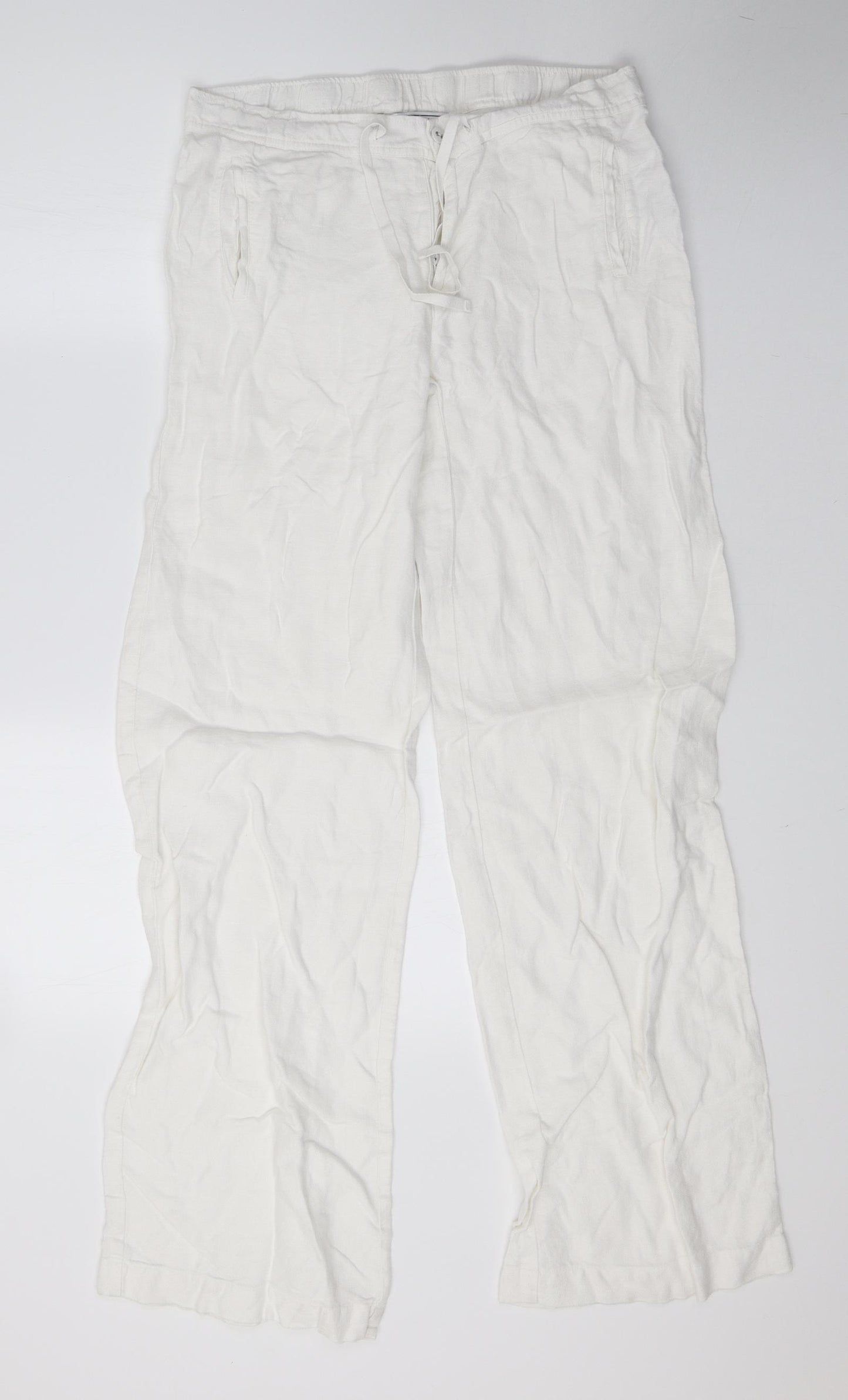 The White Company Womens White   Trousers  Size S L33 in