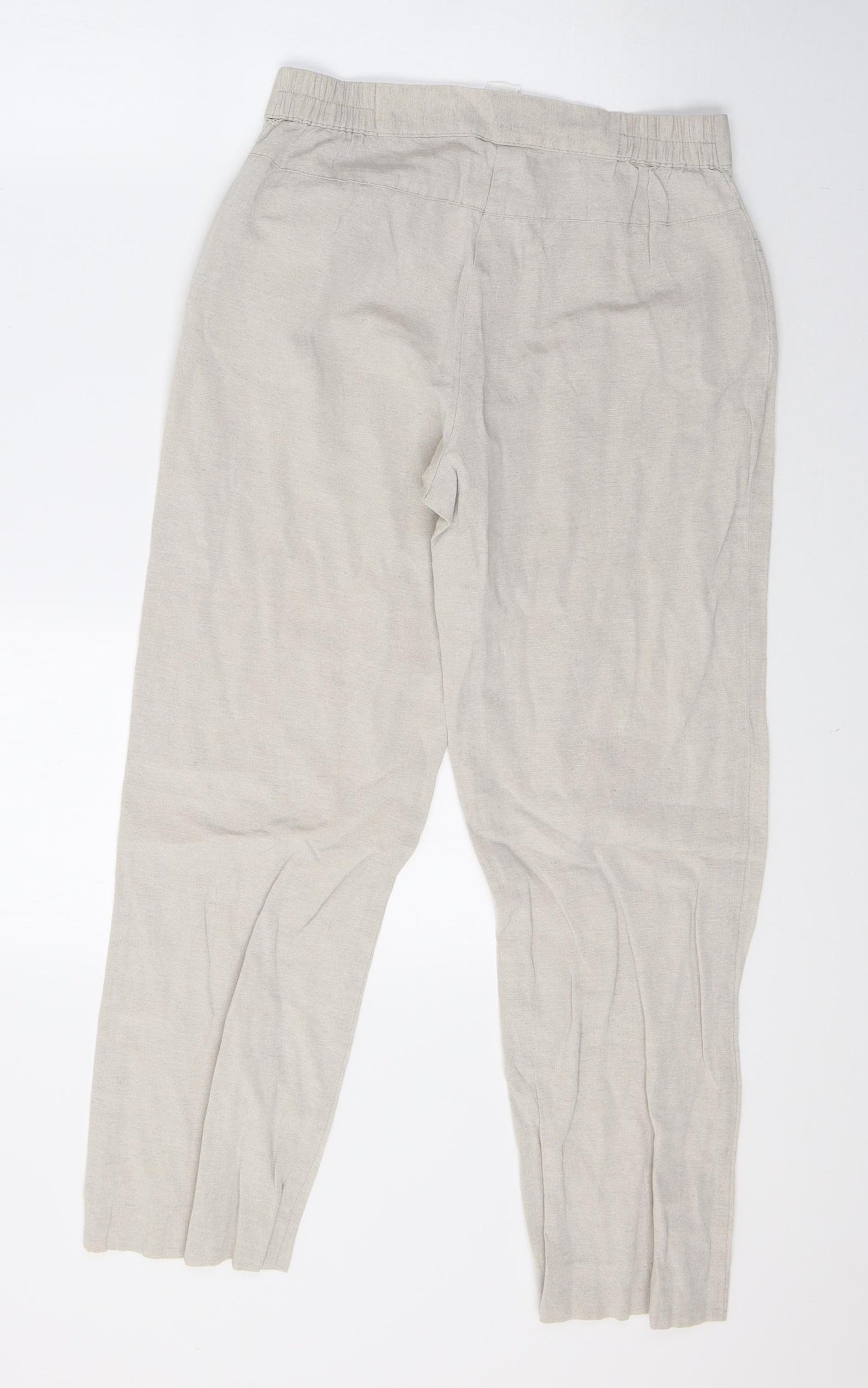 Afibel Womens Beige   Trousers  Size 10 L26 in