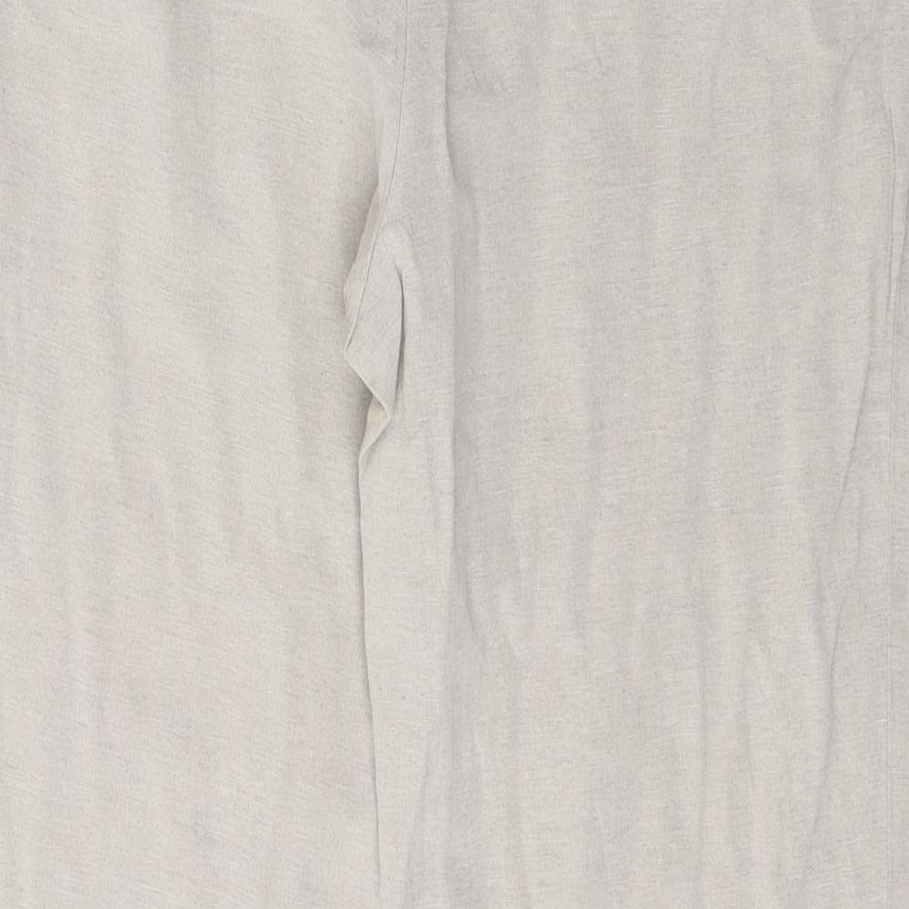Afibel Womens Beige   Trousers  Size 10 L26 in