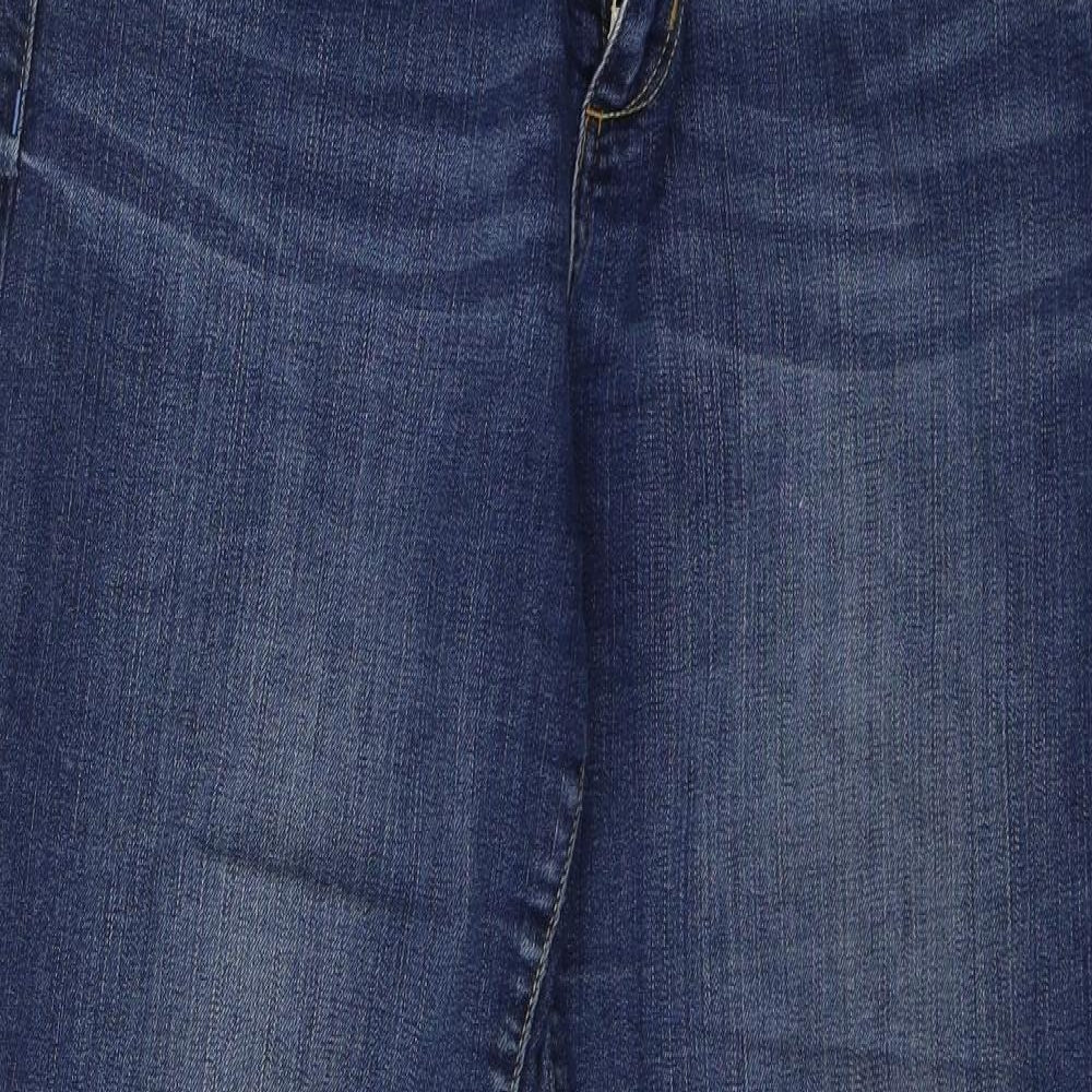 Debenhams Womens Blue  Denim Straight Jeans Size 14 L30 in