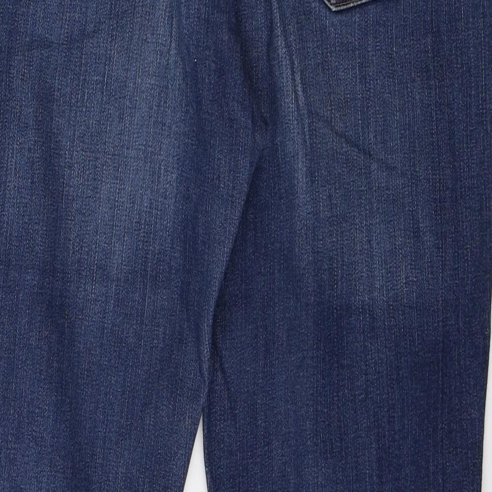 Debenhams Womens Blue  Denim Straight Jeans Size 14 L30 in