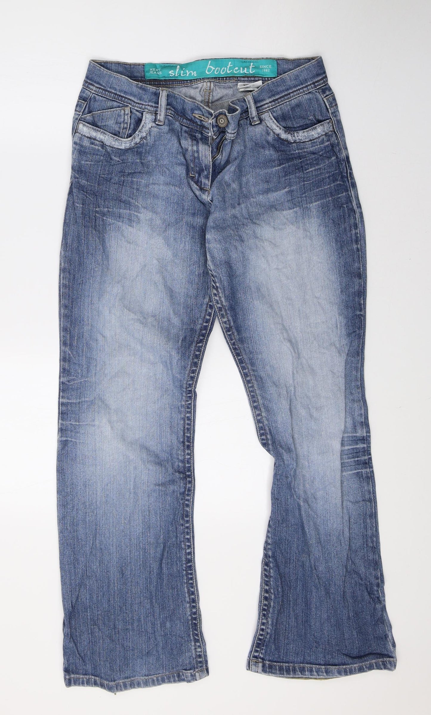 NEXT Womens Blue  Denim Straight Jeans Size 12 L29 in
