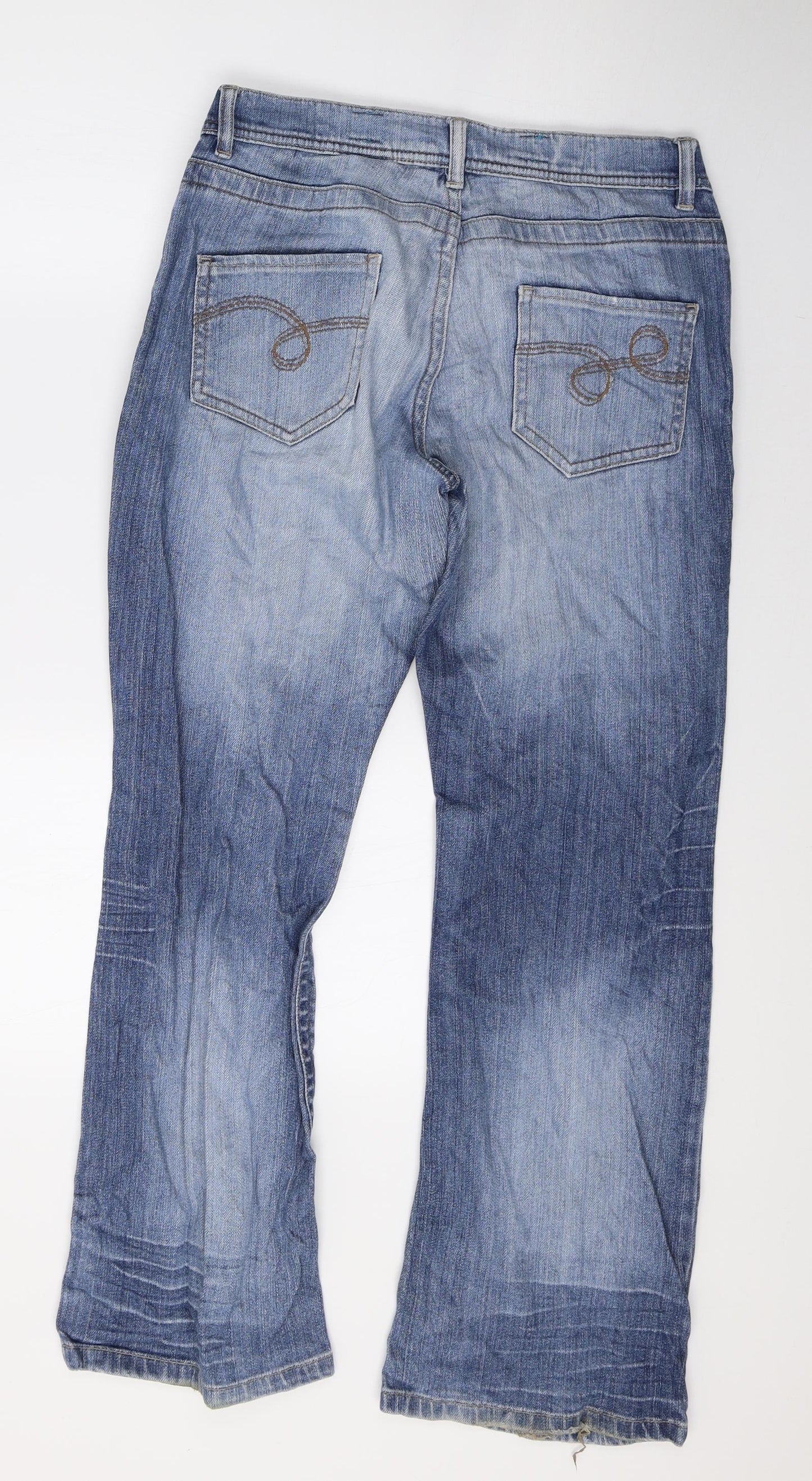 NEXT Womens Blue  Denim Straight Jeans Size 12 L29 in
