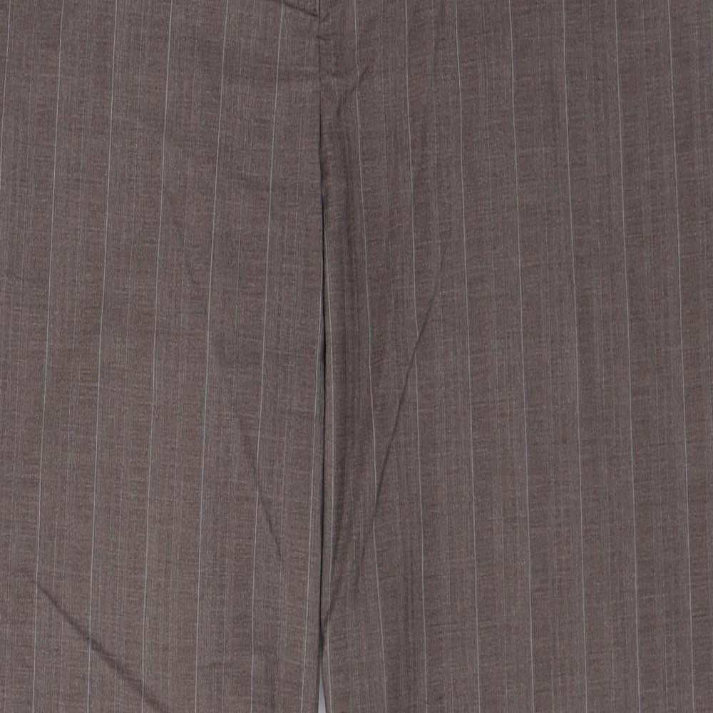 NEXT Womens Brown Striped  Trousers  Size 12 L29 in