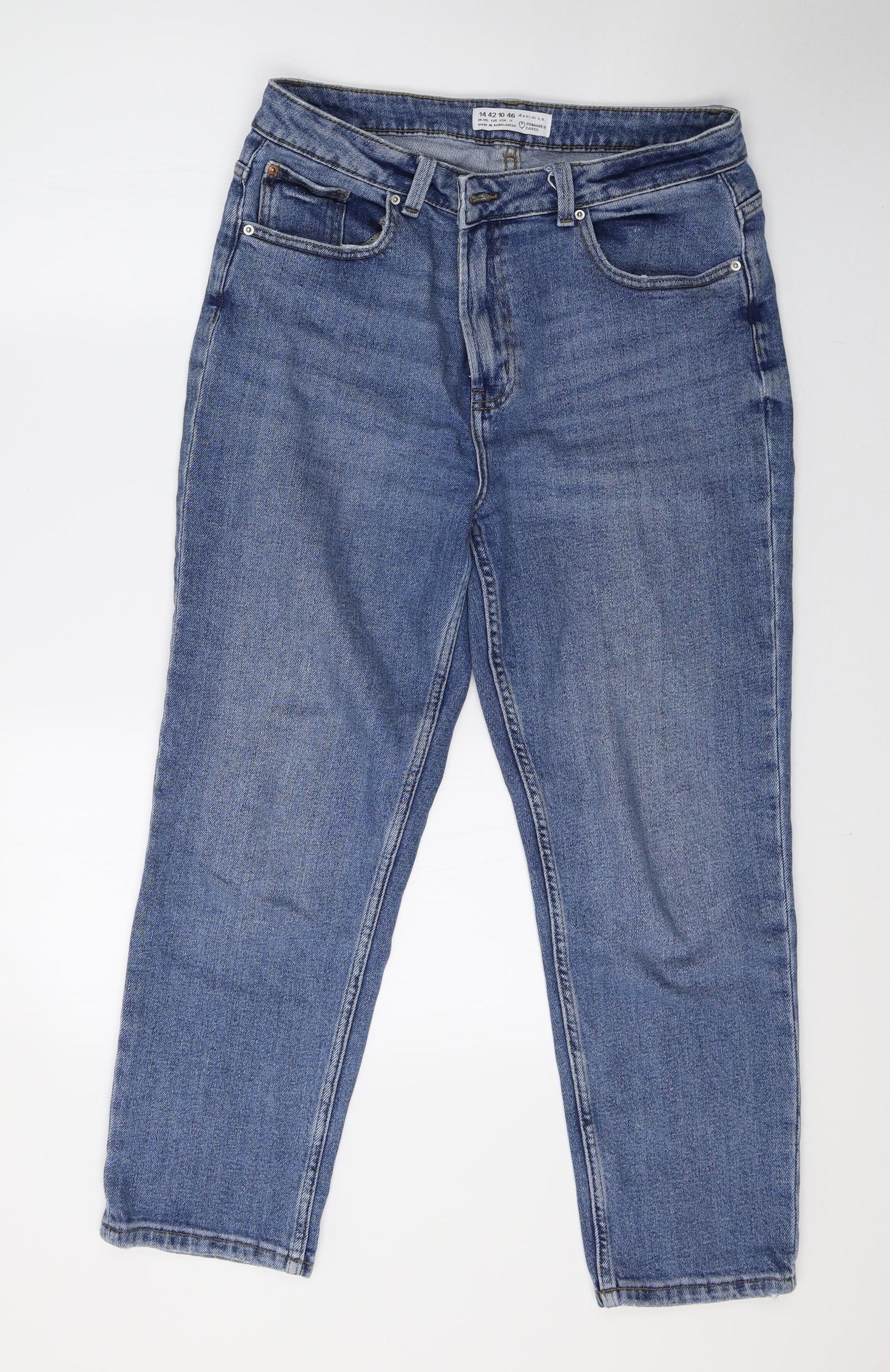 Primark Womens Blue  Denim Skinny Jeans Size 14 L26 in