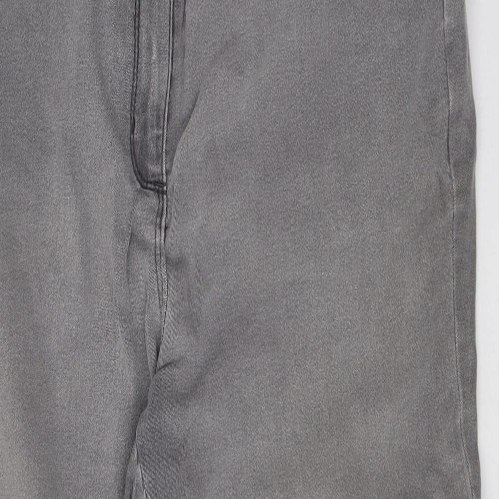 Bonmarché Womens Grey  Denim Straight Jeans Size 16 L26 in