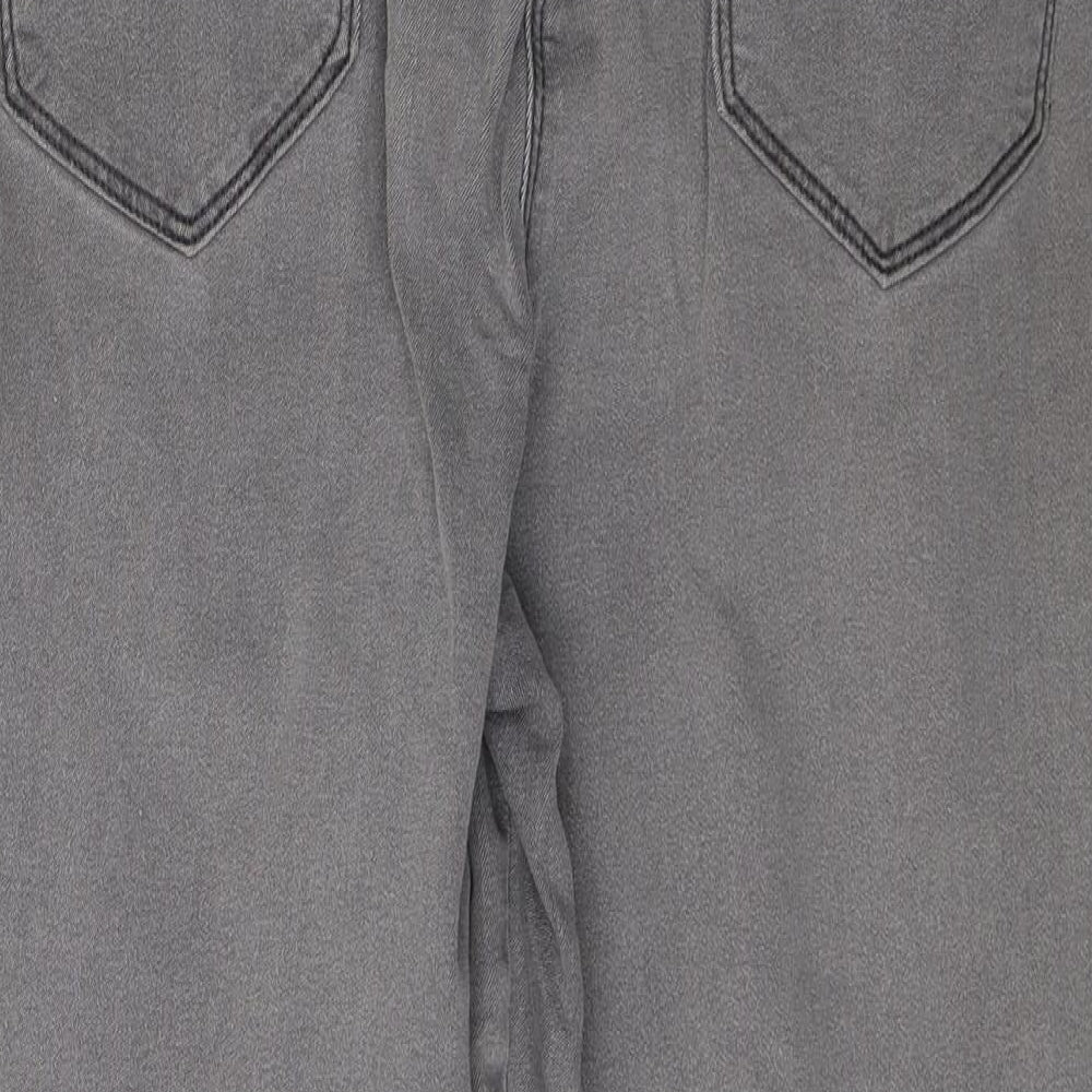Bonmarché Womens Grey  Denim Straight Jeans Size 16 L26 in