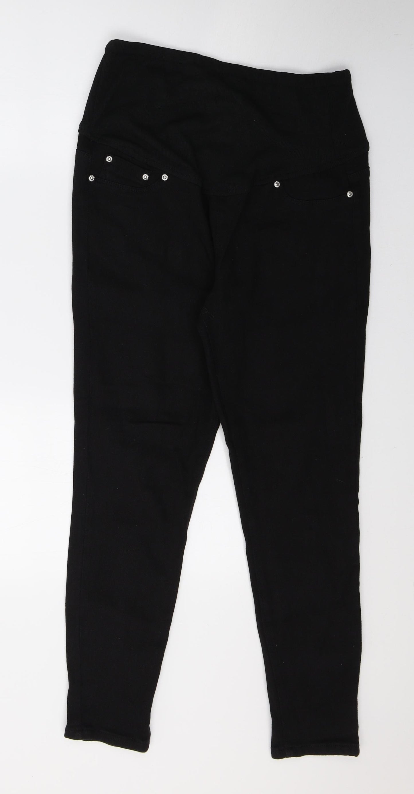 Boohoo Womens Black  Denim Skinny Jeans Size 12 L26 in