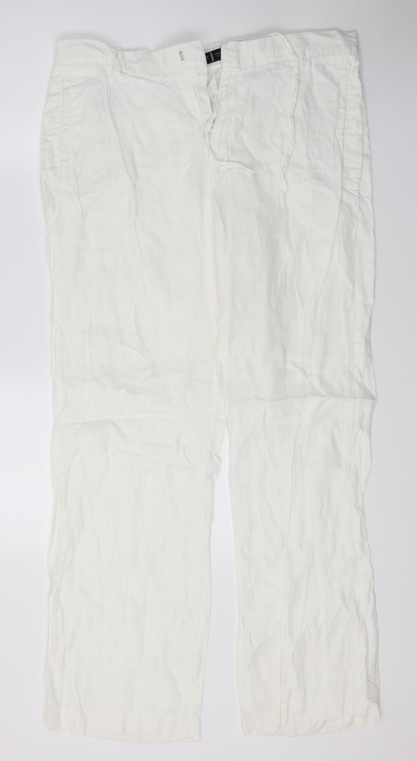 NEXT Womens Ivory   Trousers  Size 36 L31 in