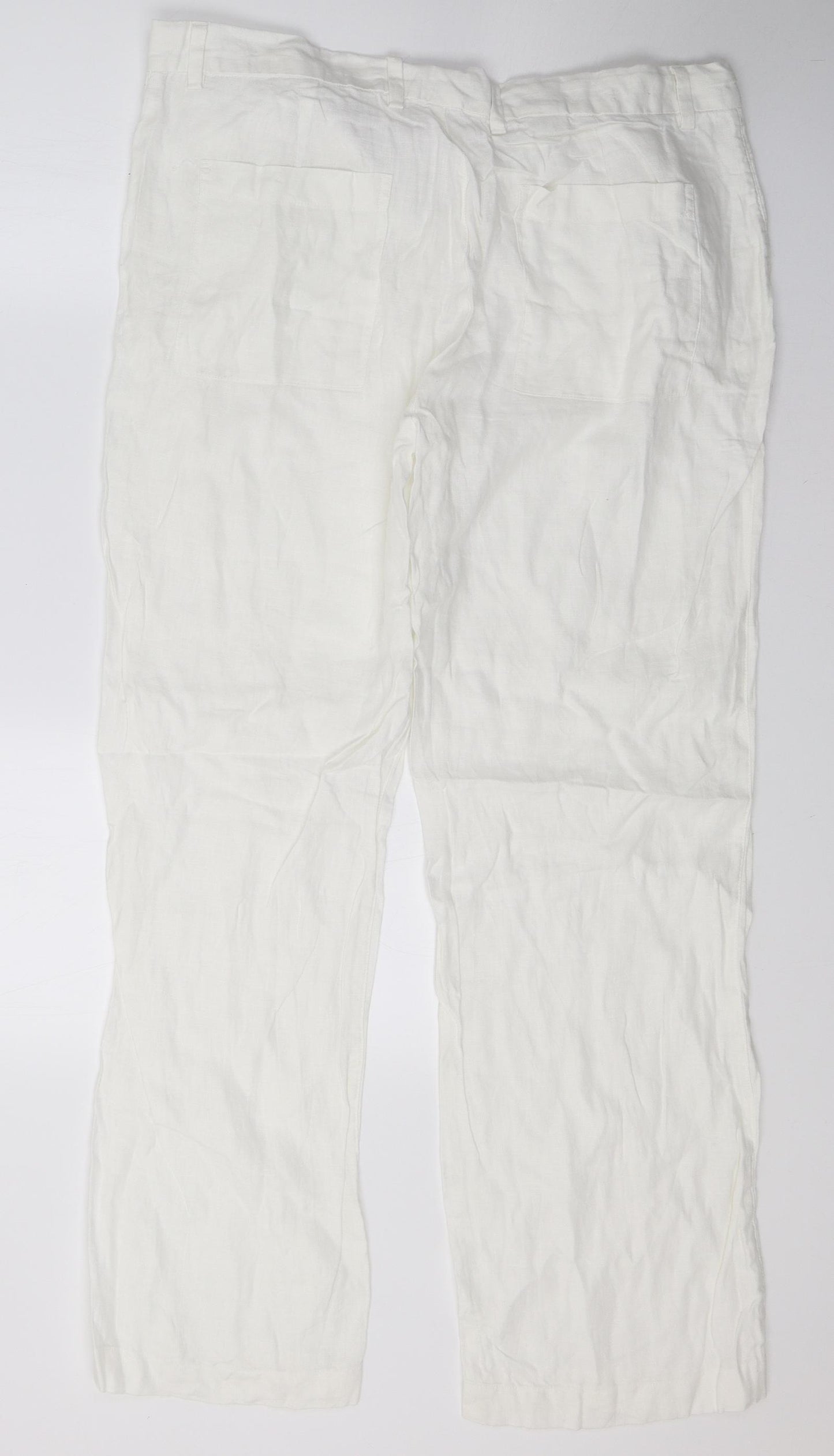 NEXT Womens Ivory   Trousers  Size 36 L31 in