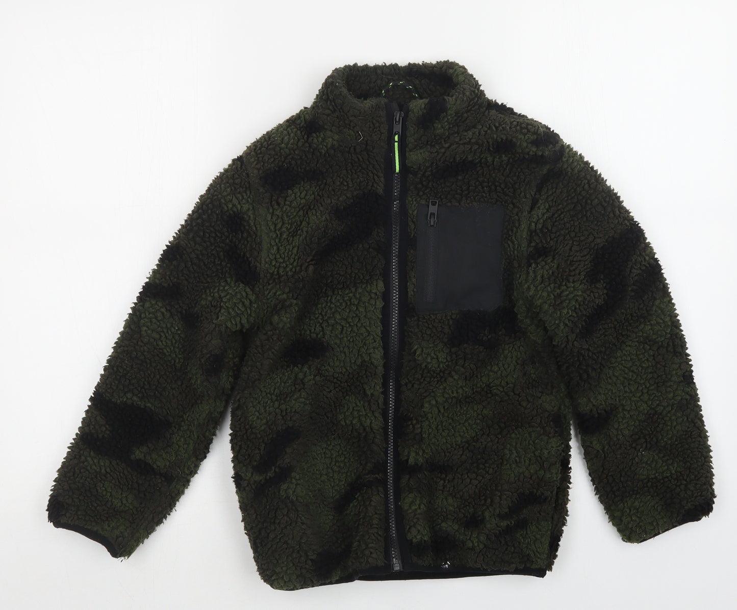 F&F Boys Green Geometric  Jacket  Size 7-8 Years