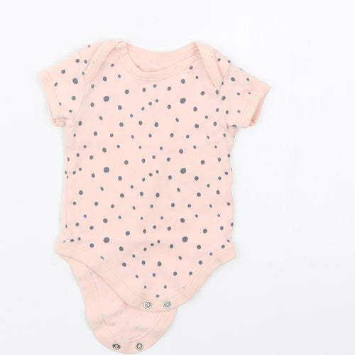 Matalan Girls Pink Geometric  Babygrow One-Piece Size 3-6 Months