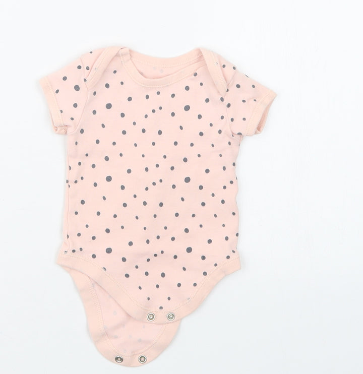 Matalan Girls Pink Geometric Babygrow One-Piece Size 3-6 Months
