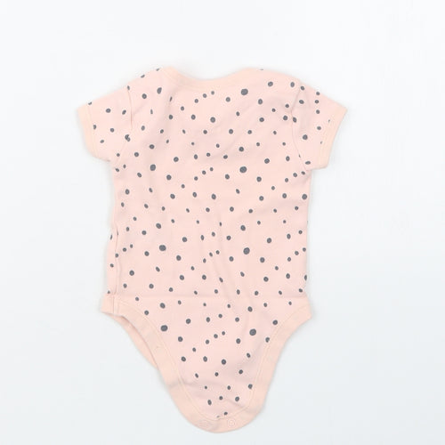 Matalan Girls Pink Geometric  Babygrow One-Piece Size 3-6 Months