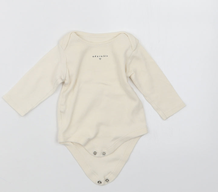 TU Girls Ivory Babygrow One-Piece Size 3-6 Months