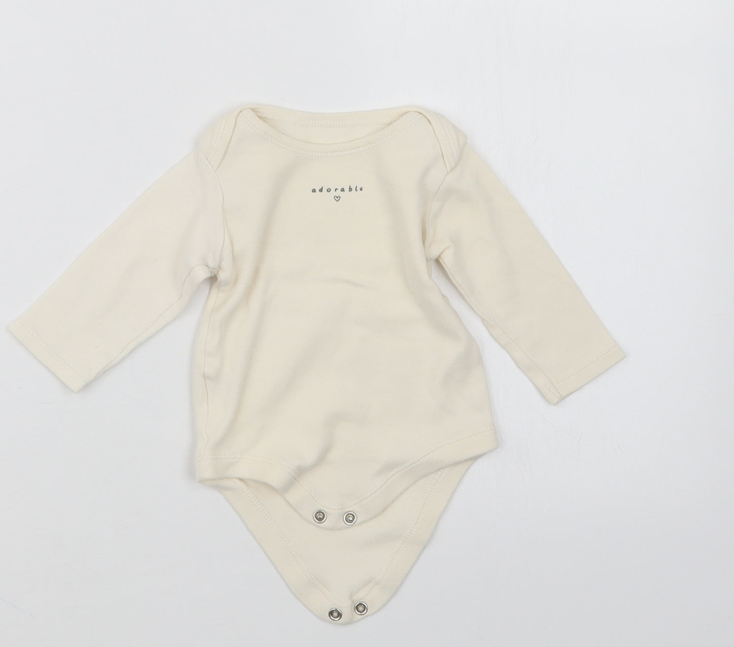 TU Girls Ivory   Babygrow One-Piece Size 3-6 Months