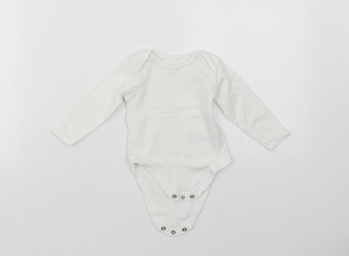 George Baby White   Babygrow One-Piece Size 3-6 Months