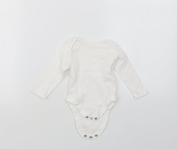 George Baby White Babygrow One-Piece Size 3-6 Months
