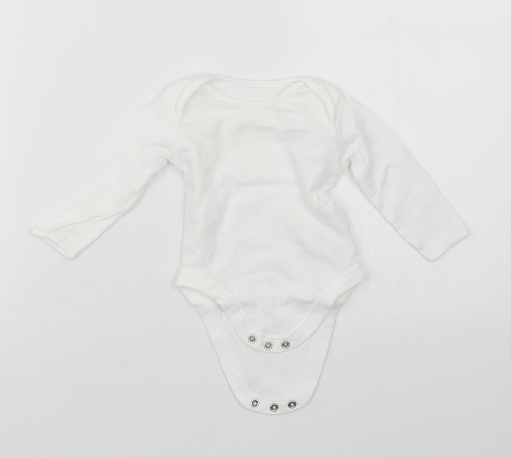 George Baby White Babygrow One-Piece Size 3-6 Months