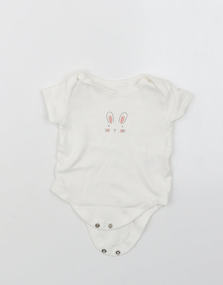 Matalan Girls White Babygrow One-Piece Size 3-6 Months