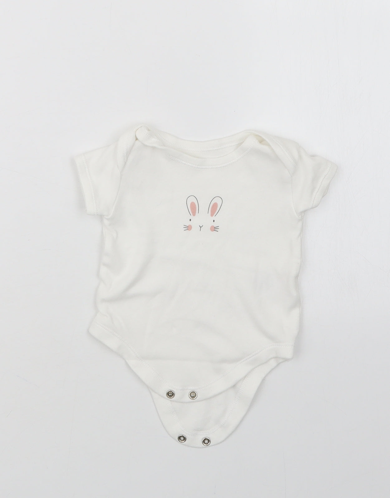 Matalan Girls White   Babygrow One-Piece Size 3-6 Months