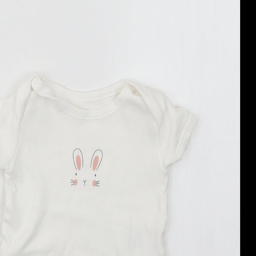 Matalan Girls White   Babygrow One-Piece Size 3-6 Months